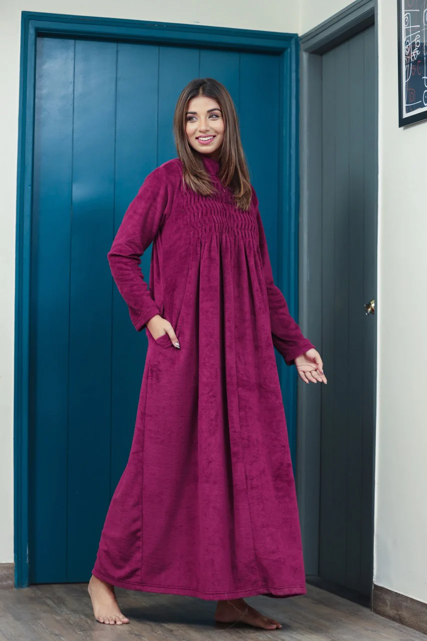 Super Soft Wine pleated Woollen Maxi - Image 7