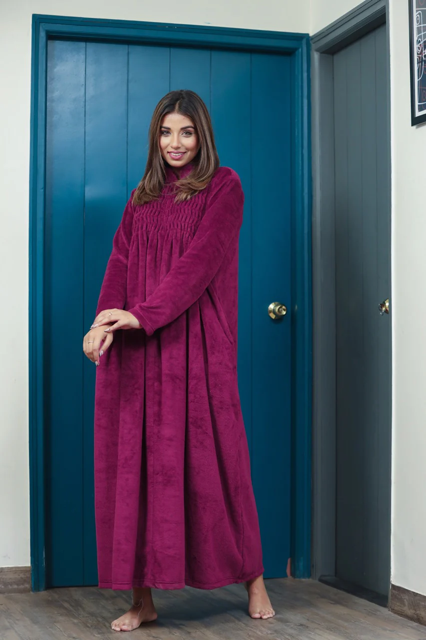Super Soft Wine pleated Woollen Maxi - Image 8