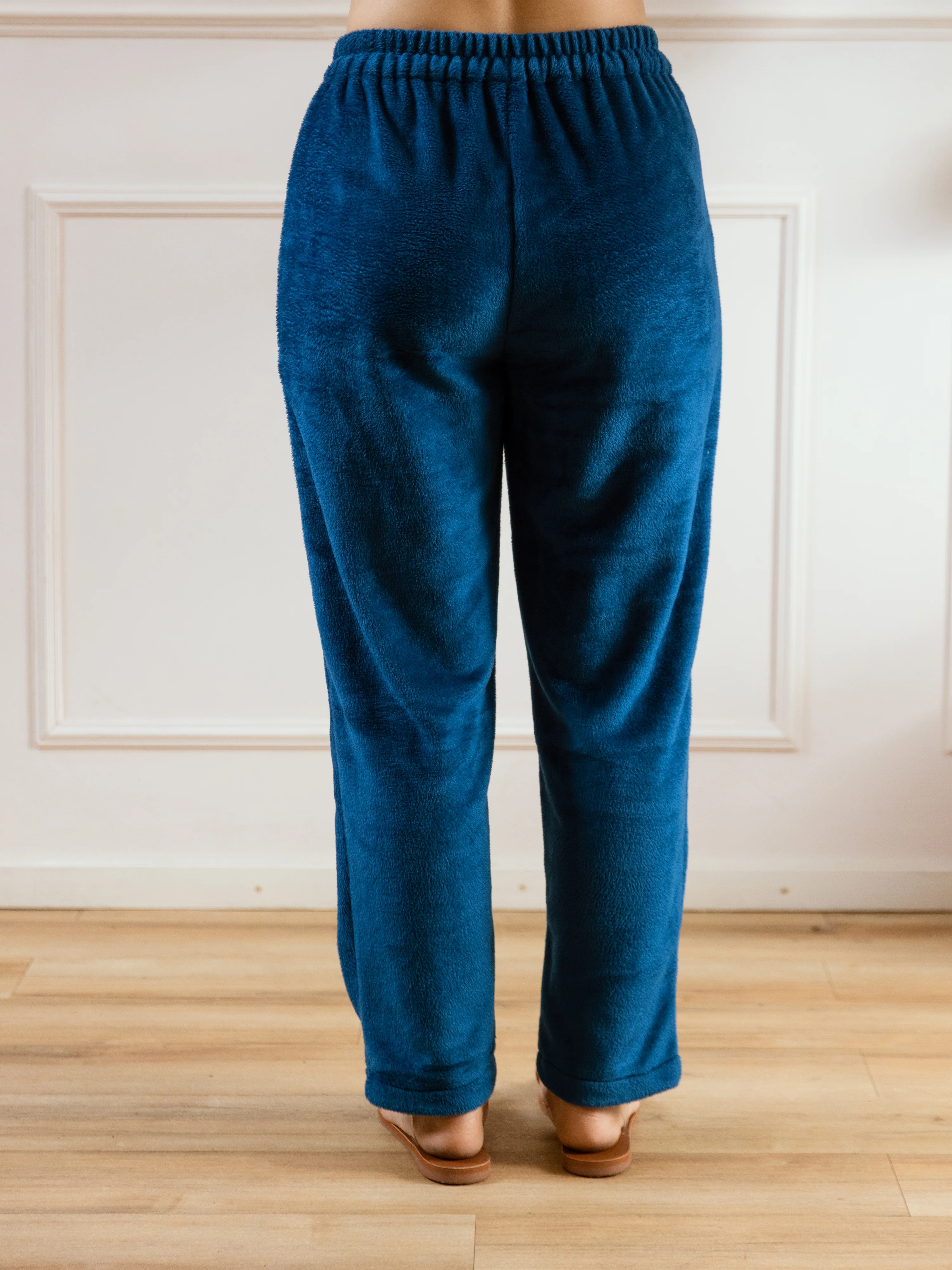 Teal Blue Super Soft Woollen Cardigan Set - Image 9