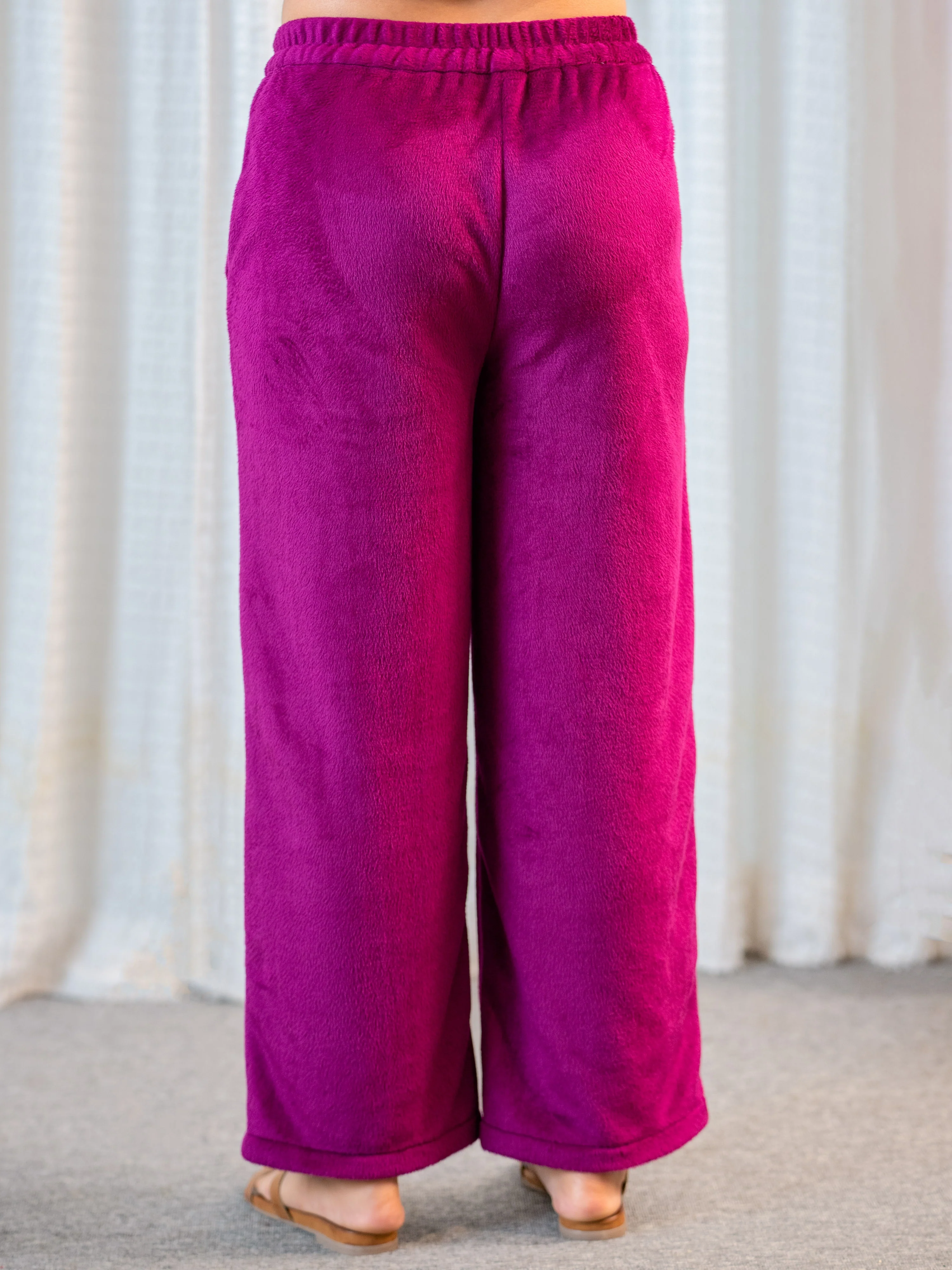 V Neck Super Soft Wine Long Kurta woollen Set - Image 10