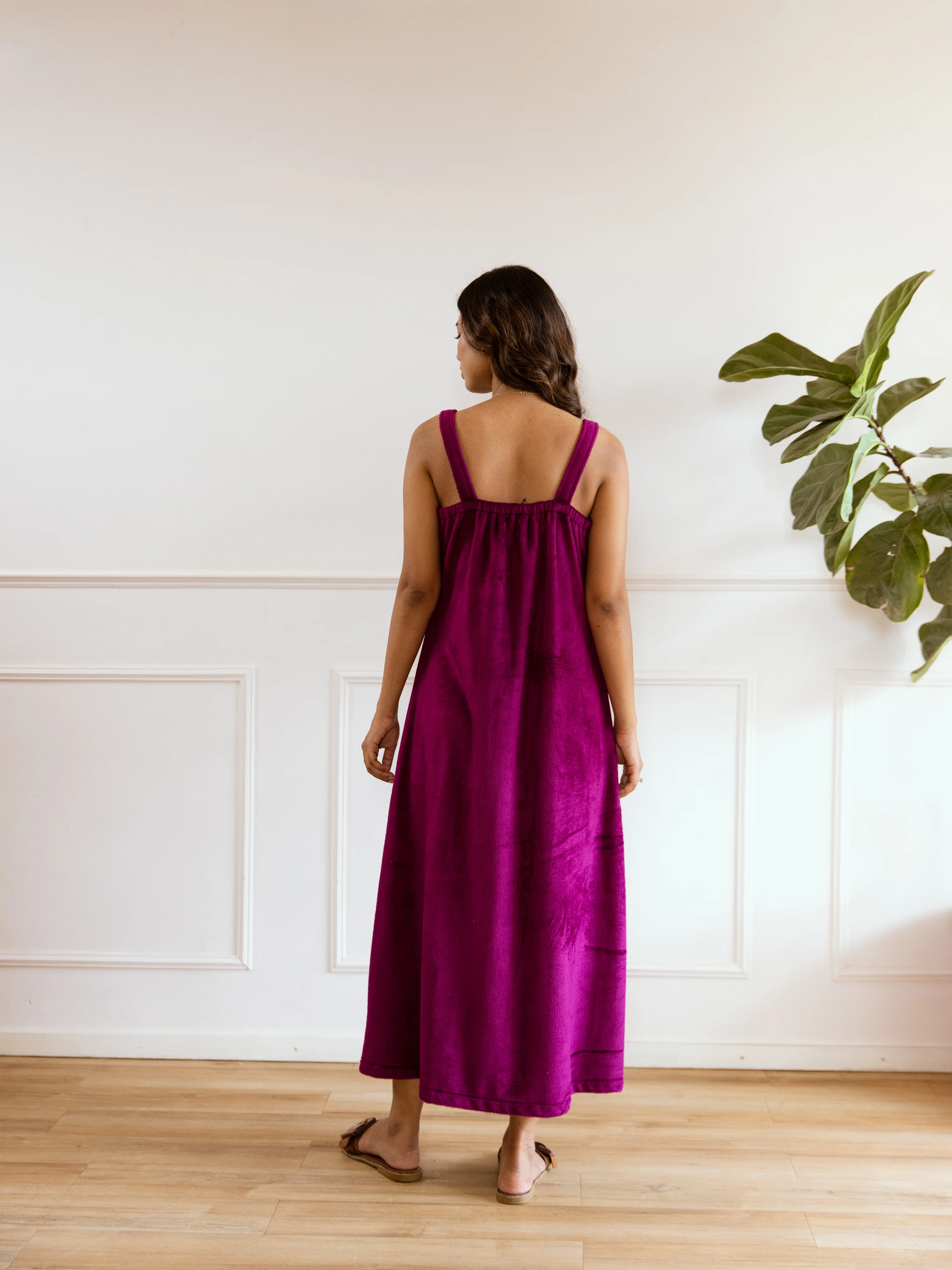 Wine Super Soft Woollen Maxi & Shrug Set - Image 5